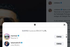 足球巨星C罗宣布告别训练集锦，收获内马尔和莫德里奇力挺，点赞数突破七百万大关